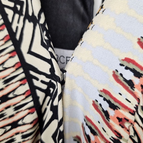 BCBGeneration Tropical Multicolored Midi Dress Hi-Low Hem Spaghetti Straps Sz XS - Picture 11 of 13